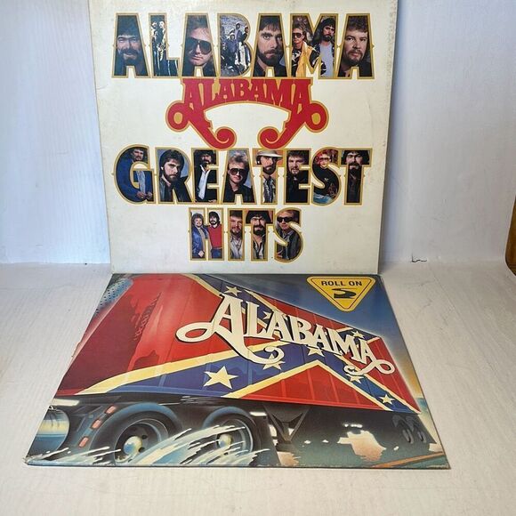 Alabama - Roll On, 1984, Vinyl LP Record AHLI-4939 RCA and Greatest Hits 1986 - Picture 1 of 9